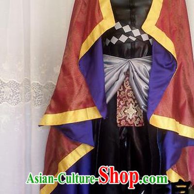 Asian Chinese Traditional Cospaly Costume, China Elegant Hanfu Swordsman Clothing for Men