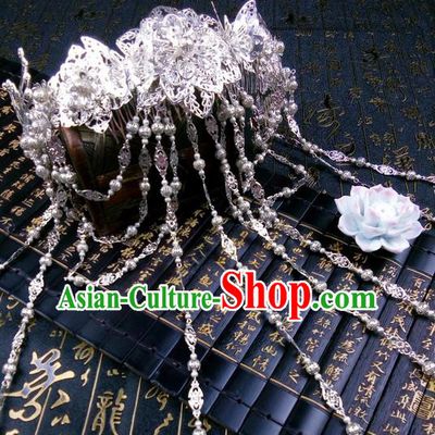 Traditional Handmade Chinese Ancient Classical Hair Accessories Barrettes Hairpin, Step Shake Hair Jewellery, Hair Fascinators Hairpins for Women