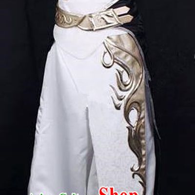 Asian Chinese Traditional Cospaly Han Dynasty Customization Swordsman Costume, China Elegant Hanfu Knight-errant Embroidered Clothing for Men