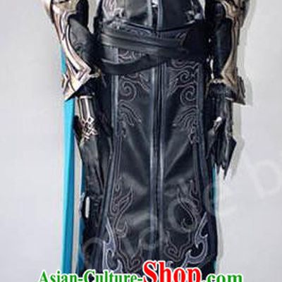 Asian Chinese Traditional Cospaly Customization Ming Dynasty Swordsman Tabard Costume, China Elegant Hanfu Knight-errant General Embroidered Clothing for Men