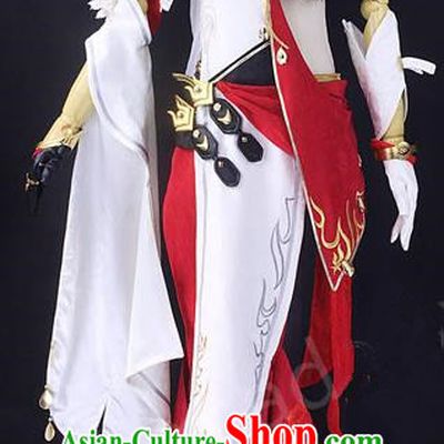 Asian Chinese Traditional Cospaly Customization Ming Dynasty Kung Fu Instructor Costume, China Elegant Hanfu Knight-errant General Embroidered Clothing for Women