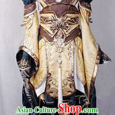 Asian Chinese Traditional Cospaly Customization Ming Dynasty Knight-errant Embroidered Costume, China Elegant Hanfu Swordswoman Female General Clothing for Women
