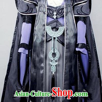 Asian Chinese Traditional Cospaly Costume Customization Kawaler Costume, China Elegant Hanfu Swordsman Clothing for Men