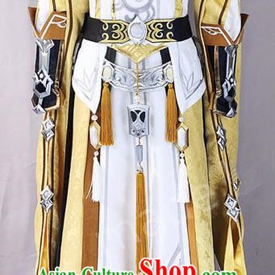 Asian Chinese Traditional Cospaly Customization Ming Dynasty Swordsman Costume, China Elegant Hanfu Knight-errant Embroidered Clothing for Men