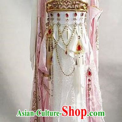Asian Chinese Traditional Cospaly Costume Customization Tang Dynasty Palace Lady Dance Costume, China Elegant Hanfu Princess Dress Clothing for Women