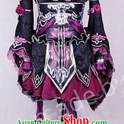 Asian Chinese Traditional Cospaly Customization Young Lady Costume, China Elegant Hanfu Knight-errant Swordswoman Embroidered Clothing for Women