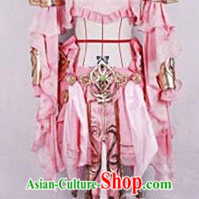 Asian Chinese Traditional Cospaly Customization Ming Dynasty Young Lady Costume, China Elegant Hanfu Knight-errant Pink Clothing for Women