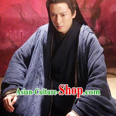 Asian Chinese Traditional Kawaler Costume, Lost Love In Times China Ancient Northern and Southern Dynasties Swordsman Robe Clothing
