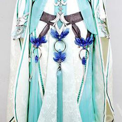 Asian Chinese Traditional Cospaly Costume Customization Flying Apsaras Dance Costume, China Elegant Hanfu Peri Green Dress Clothing for Women