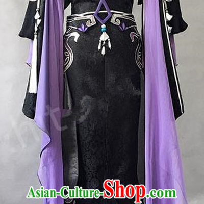 Asian Chinese Traditional Cospaly Costume Customization Ancient Royal Highness Costume Complete Set, China Elegant Hanfu Swordsman Clothing for Men