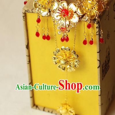 Asian Chinese Ancient Style Jewelry Accessories Wedding Tassel Flowers Conophytum Pucillum Necklace for Women