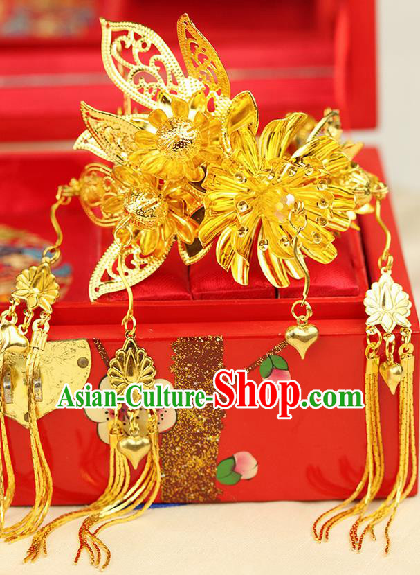 Chinese Ancient Style Hair Jewelry Accessories Hairpins xiuhe Suit Headwear Headdress Hair Fascinators for Women Chinese Ancient Style Hair Jewelry Accessories Hairpins xiuhe Suit Headwear Headdress Hair Fascinators for Women