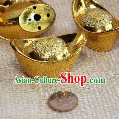 Asian Chinese Photography Props Ancient Gold Ingot