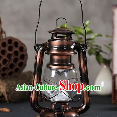 Asian Chinese Photography Film Props Traditional China Ancient Kerosene Lamp Barn Lantern