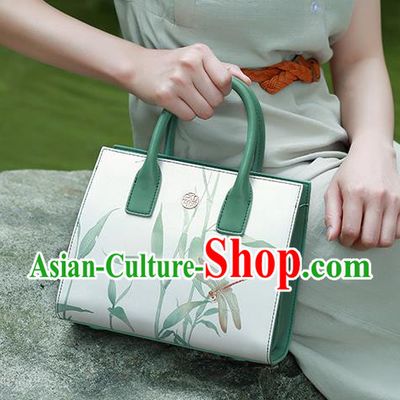 Traditional Handmade Asian Chinese Element Clutch Bags Shoulder Bag National Painting Handbag for Women