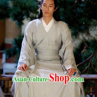 Traditional Ancient Chinese Southern and Northern Dynasties Scholar Clothing, Chinese North Yan Dynasty Commoner Hanfu Swordsman Costume