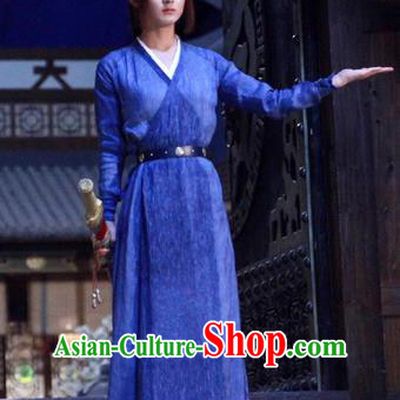 Traditional Ancient Chinese Young Lady Clothing, Princess Agents Chinese Southern and Northern Dynasties Martial Arts Swordswoman Costume and Headpiece Complete Set