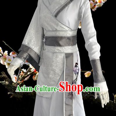 Chinese Ancient Cosplay Costumes, Chinese Traditional Embroidered Clothing Chinese Cosplay Swordsman Knight Costume for Men