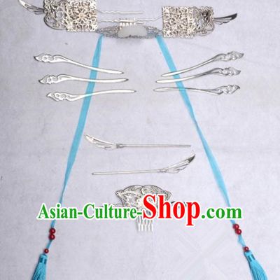 Traditional Handmade Chinese Ancient Classical Hair Accessories Young Lady Headwear, China Princess Hairpins Complete Set for Women