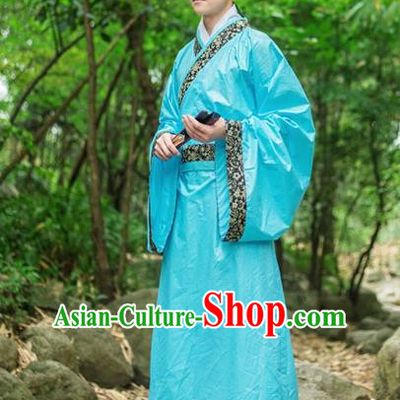 Traditional Chinese Han Dynasty Nobility Childe Hanfu Costume, China Ancient Scholar Clothing for Men