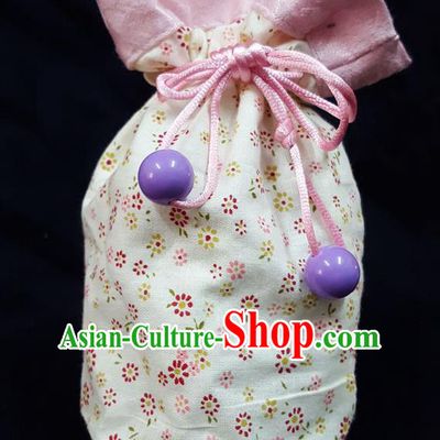 Traditional Handmade Chinese Ancient Young Lady Pouch Shivering Handbags, China Hanfu Embroidery Linen Sachet for Women