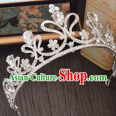 Top Grade Handmade Hair Accessories Baroque Style Wedding Crystal Royal Crown, Bride Princess Hair Kether Jewellery Imperial Crown for Women