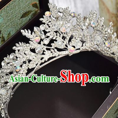 Top Grade Handmade Hair Accessories Baroque Style Wedding Full Dress Princess Crystal Royal Crown, Bride Hair Kether Jewellery Imperial Crown for Women