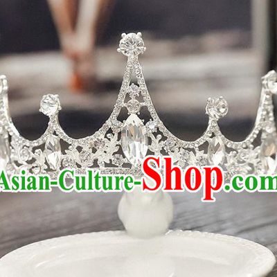 Top Grade Handmade Hair Accessories Baroque Luxury Crystal Royal Crown, Bride Wedding Hair Kether Jewellery Princess Imperial Crown for Women