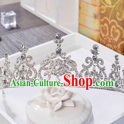 Top Grade Handmade Hair Accessories Baroque Luxury Crystal Royal Crown, Bride Wedding Hair Kether Jewellery Princess Imperial Crown for Women