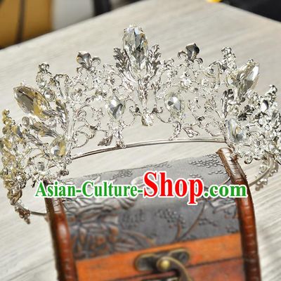Top Grade Handmade Hair Accessories Baroque Style Palace Princess Wedding Pink Opal Crystal Vintage Royal Crown, Bride Hair Kether Jewellery Imperial Crown for Women