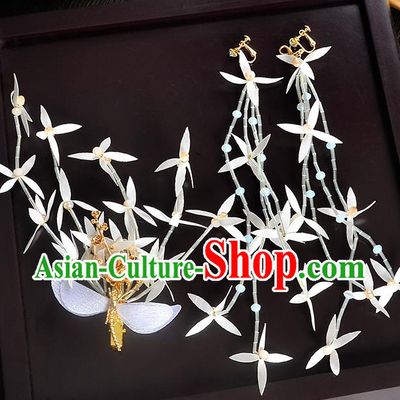 Top Grade Handmade Chinese Classical Hair Accessories Princess Wedding Baroque Flowers Hair Claw Hair Stick Bride Headband for Women