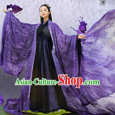 Traditional Chinese Southern and Northern Dynasties Saintess Princess Costume, Lost Love In Times Chinese Ancient Fairy Hanfu Dress for Women