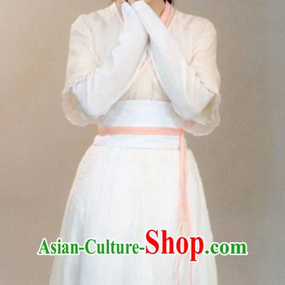 Traditional Chinese Southern and Northern Dynasties Palace Lady Costume, Lost Love In Times Chinese Ancient Fairy Maidservants Hanfu Dress for Women