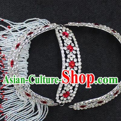 Traditional China Beijing Opera Young Lady Hair Accessories Diva Head-ornaments, Ancient Chinese Peking Opera Hua Tan Headwear