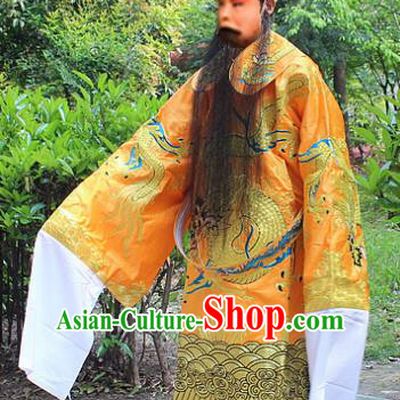 Traditional China Beijing Opera Costume Royal Highness Embroidered Robe and Headwear, Ancient Chinese Peking Opera Embroidery King Gwanbok Clothing