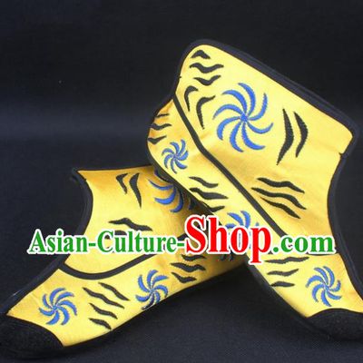 Traditional China Beijing Opera Takefu Shoes, Ancient Chinese Peking Opera Handsome Monkey King Boots