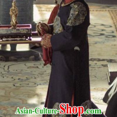 Story of Yanxi Palace Traditional Ancient Chinese Qing Dynasty Manchu Imperial Concubine Costume, Chinese Mandarin Empress Dowager Embroidered Court Dress Clothing for Women