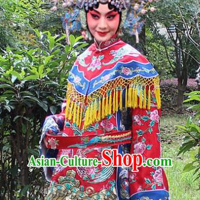 Traditional China Beijing Opera Young Lady Hua Tan Costume Imperial Concubine Embroidered Robe and Headwear, Ancient Chinese Peking Opera Female Diva Embroidery Dress Clothing