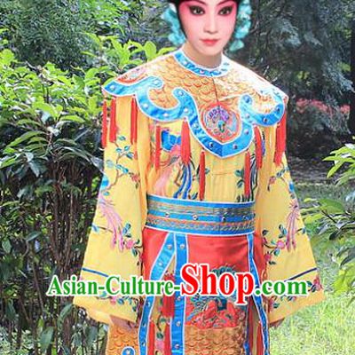Traditional China Beijing Opera Young Lady Costume Swordplay Embroidered Robe and Headwear, Ancient Chinese Peking Opera Blues Embroidery Dress Clothing