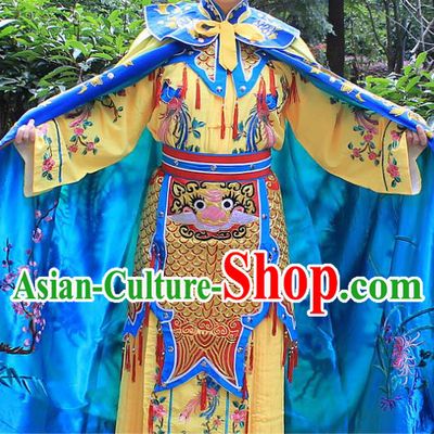 Traditional China Beijing Opera Young Lady Costume Swordplay Embroidered Cape and Headwear, Ancient Chinese Peking Opera Blues Female Embroidery Dress Clothing
