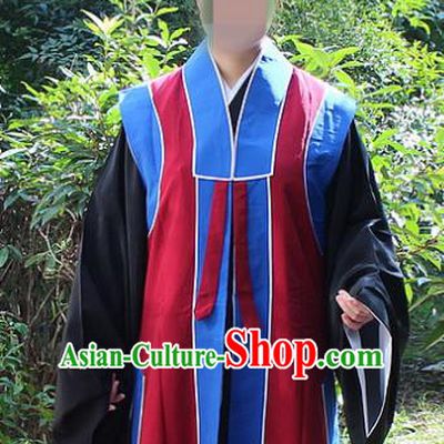 Traditional China Beijing Opera Costume Old Men Robe and Hat, Ancient Chinese Peking Opera Ministry Councillor Clothing