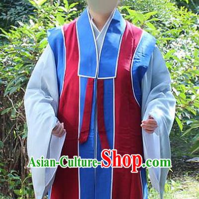 Traditional China Beijing Opera Costume Old Men Robe and Hat, Ancient Chinese Peking Opera Ministry Councillor Clothing