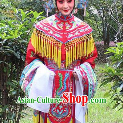 Traditional China Beijing Opera Palace Lady Hua Tan Costume Imperial Concubine Embroidered Robe, Ancient Chinese Peking Opera Female Diva Embroidery Dress Clothing
