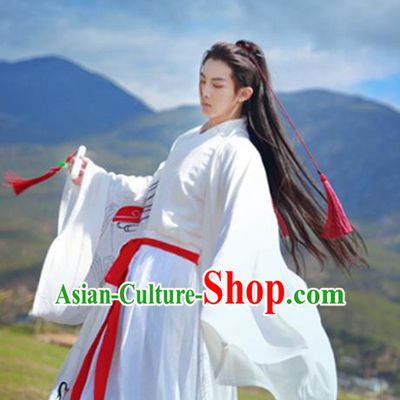 Traditional Ancient Chinese Young Lady Costume Wide Sleeve Cardigan, Elegant Hanfu Clothing Chinese Jin Dynasty Imperial Princess Tailing Embroidered Dress Clothing for Women