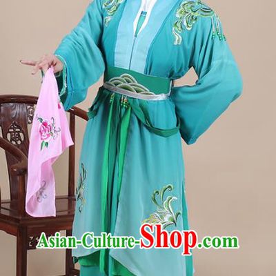 Traditional China Beijing Opera Young Lady Hua Tan Costume Female Green Clothing, Ancient Chinese Peking Opera Diva Embroidery Dress