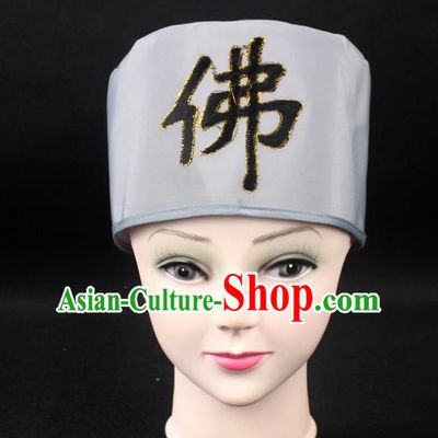 Traditional China Beijing Opera Hair Accessories Buddhist Mun Hat, Ancient Chinese Peking Opera Monk Hat