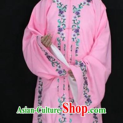 Traditional China Beijing Opera Young Lady Hua Tan Costume Pink Embroidered Shawl, Ancient Chinese Peking Opera Female Diva Embroidery Dress Clothing