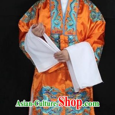 Traditional China Beijing Opera Old Women Costume Empress Dowager Embroidered Cape, Ancient Chinese Peking Opera Pantaloon Embroidery Dress Clothing
