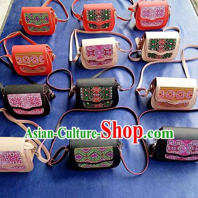 Traditional Handmade Hmong Women Hmoob Minority Bags Miao Ethnic Bag Handbag