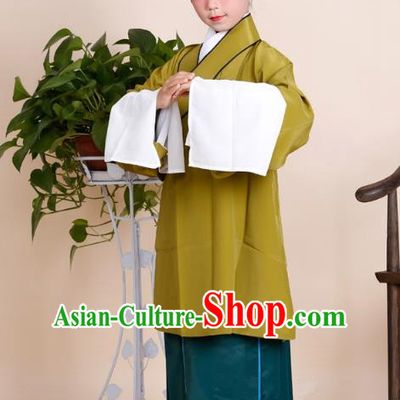 Traditional China Beijing Opera Old Women Costume, Ancient Chinese Peking Opera Pantaloon Ginger Dress Clothing for Kids